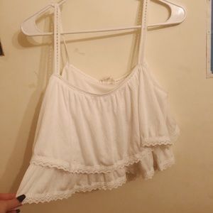White crop top from Pacsun
